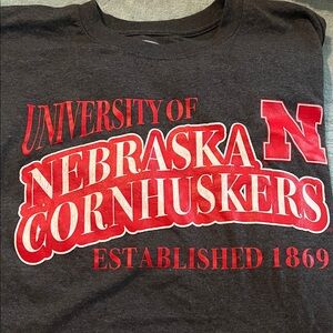 University of Nebraska Cornhuskers Women's Short Sleeve Tee - Black